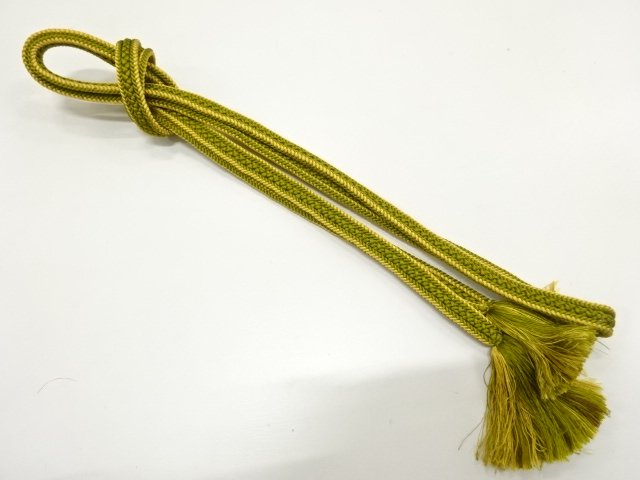 JAPANESE KIMONO / HANDTIED OBIJIME CORD 
